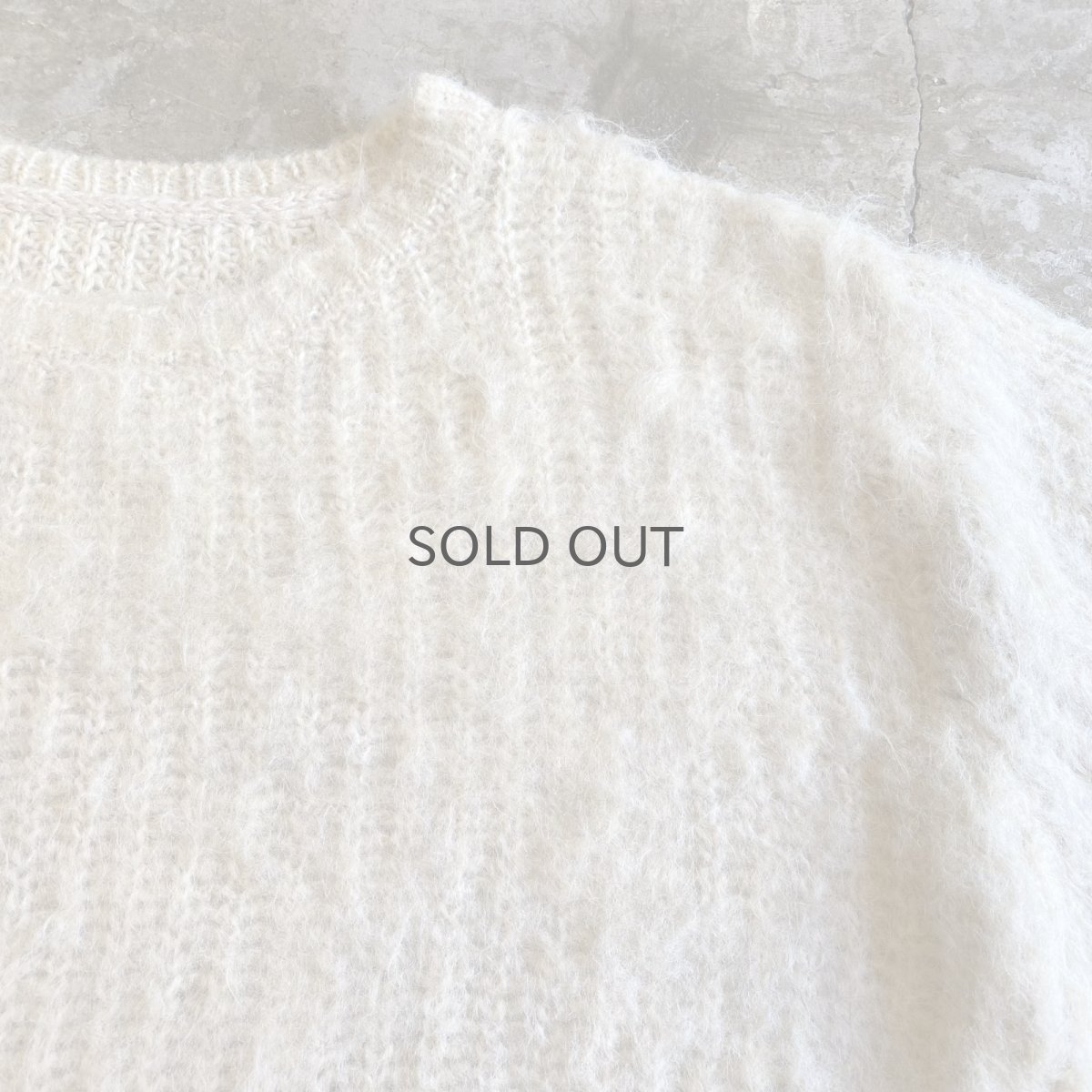 画像8: CREW NECK DESIGN DESIGN KNIT BIG SWEATER / Ladies L (8)