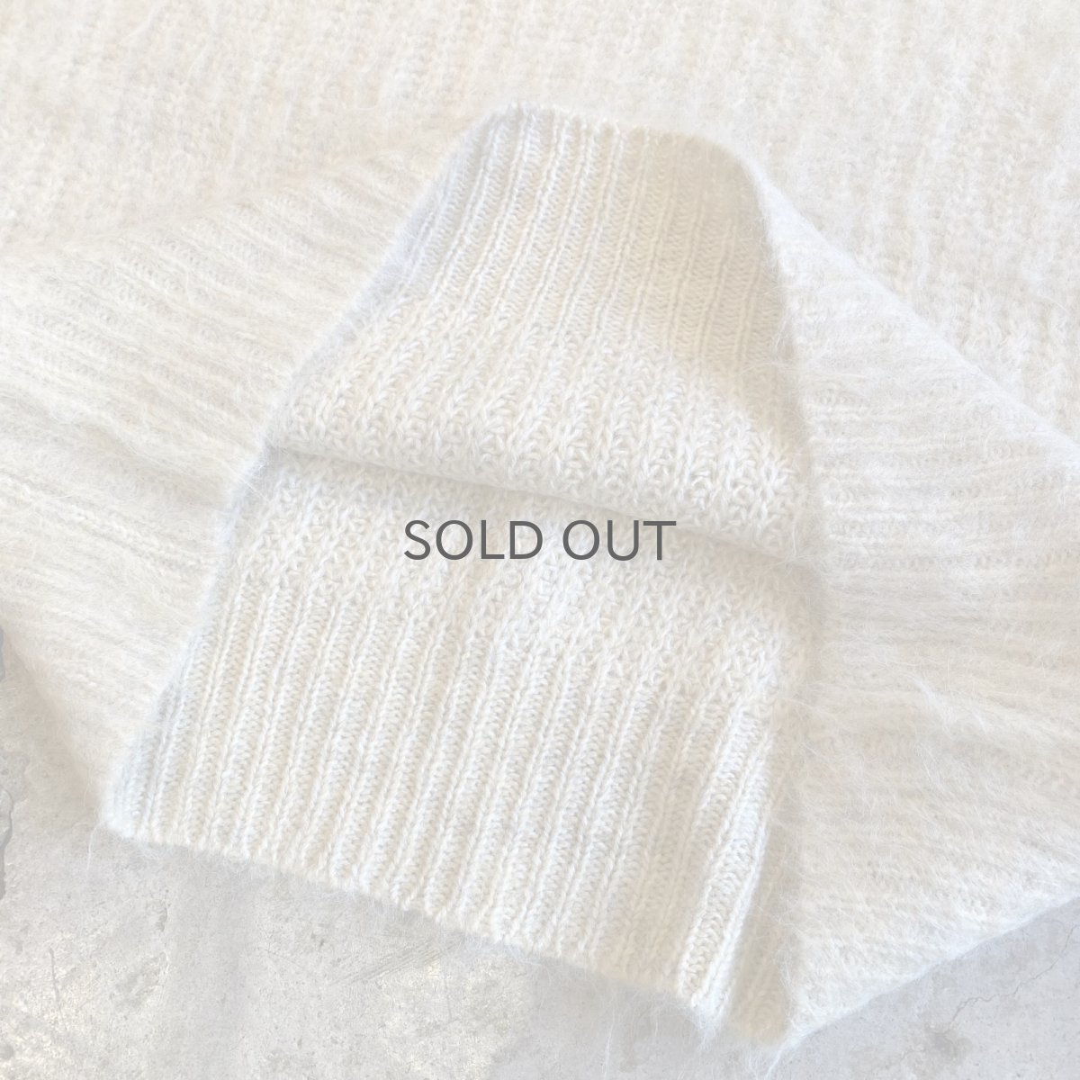 画像7: CREW NECK DESIGN DESIGN KNIT BIG SWEATER / Ladies L (7)