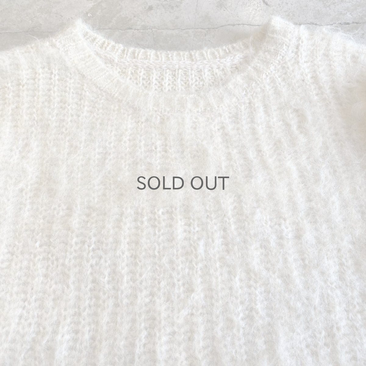 画像4: CREW NECK DESIGN DESIGN KNIT BIG SWEATER / Ladies L (4)