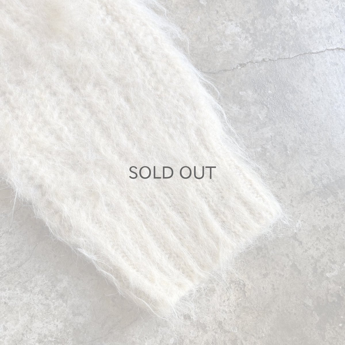 画像10: CREW NECK DESIGN DESIGN KNIT BIG SWEATER / Ladies L (10)