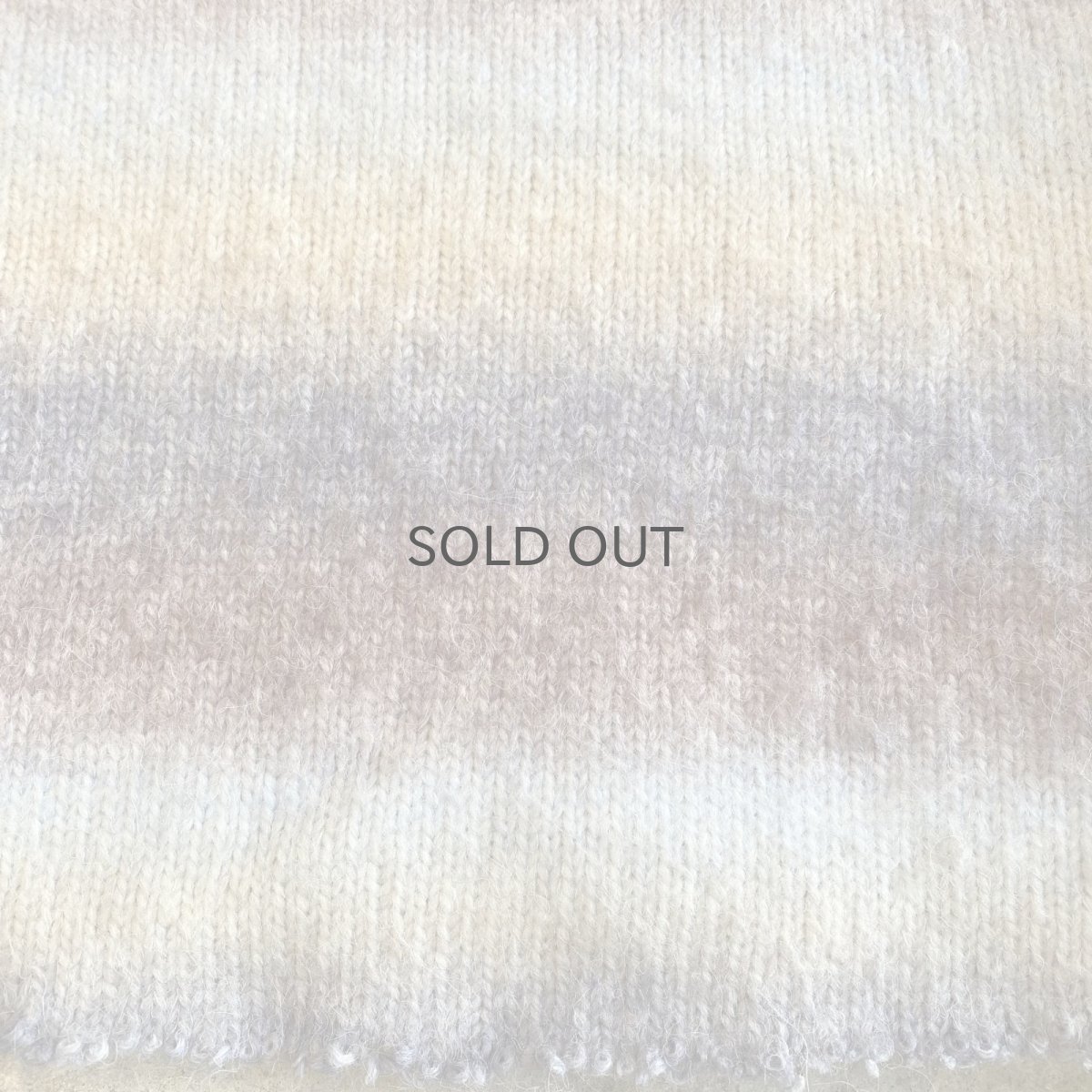 画像5: MULTI BORDER CUT OFF SHORT DESIGN KNIT SWEATER / Ladies M (5)