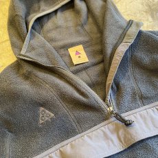 画像6: 【NIKE ACG】FRONT POCKET DESIGN HALF ZIP UP FLEECE HOODIE TOPS / Ladies L (6)