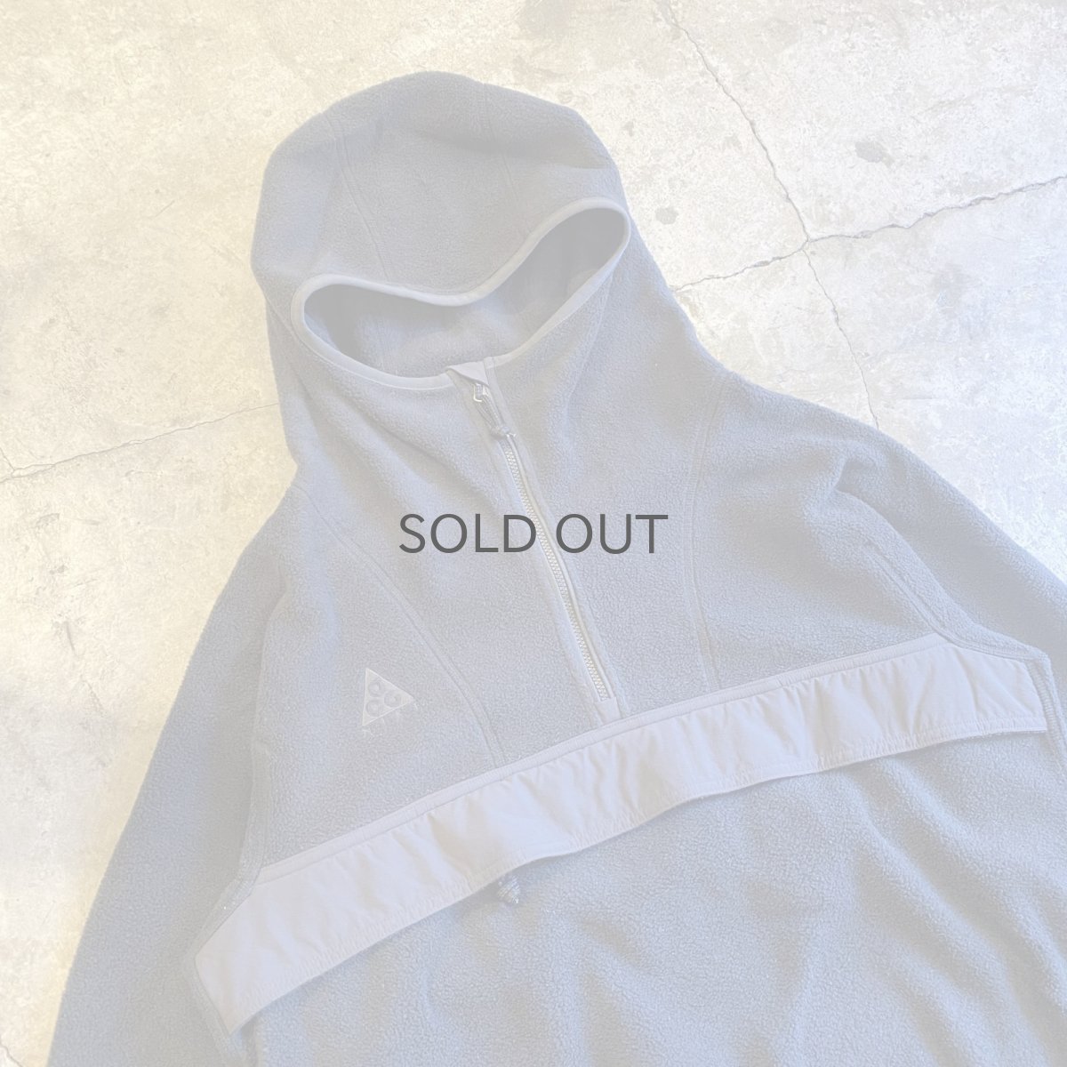 画像3: 【NIKE ACG】FRONT POCKET DESIGN HALF ZIP UP FLEECE HOODIE TOPS / Ladies L (3)