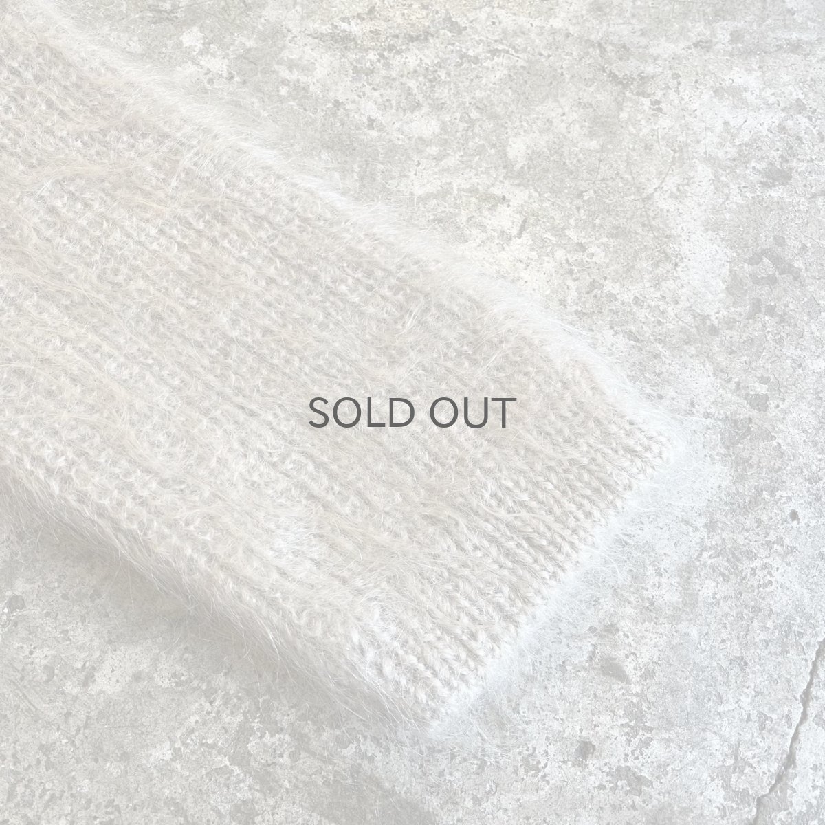 画像6: PALE TONE FRONT DOUBLE POCKET DESIGN KNIT MOHAIR CARDIGAN / Ladies L (6)