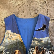 画像7: ALL OVRE ART PATTERN COLOR DESIGN COTTON VEST / Ladies M (7)
