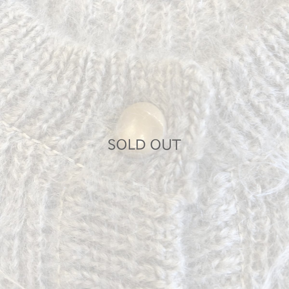 画像10: PALE TONE FRONT DOUBLE POCKET DESIGN KNIT MOHAIR CARDIGAN / Ladies L (10)