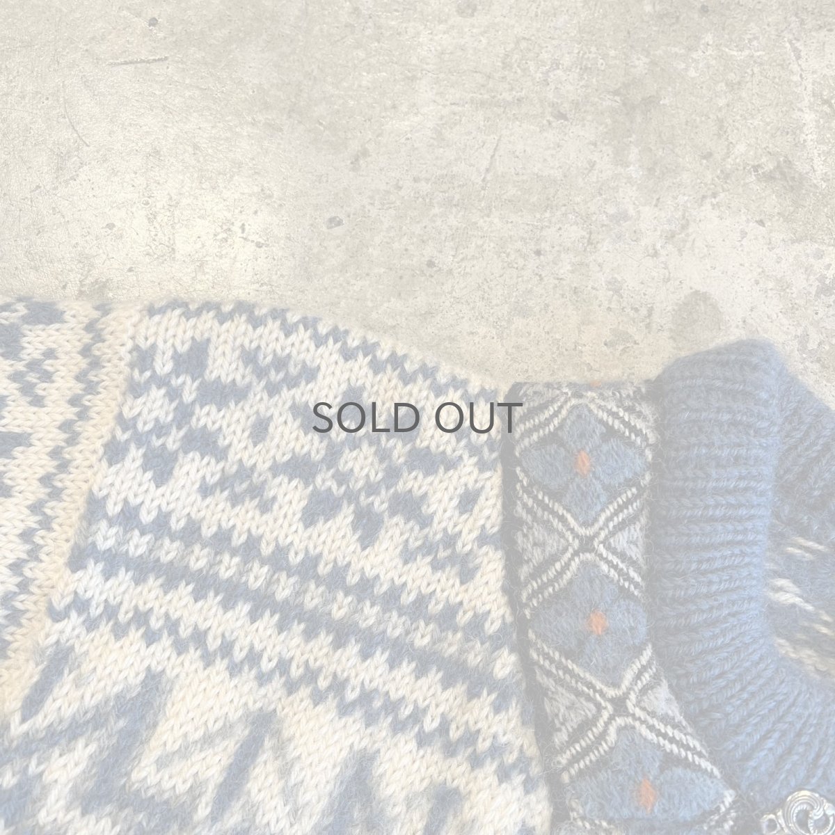 画像8: ALL OVER NORDIC PATTERN SILVER HOOK UP DESIGN KNIT CARDIGAN / Ladies M(42) (8)