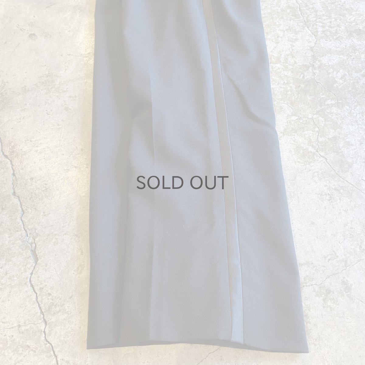 画像8: BLACK COLOR SIDE LINE DESIGN WAIST ADJUSTMENT PANTS / W27~W34 (8)
