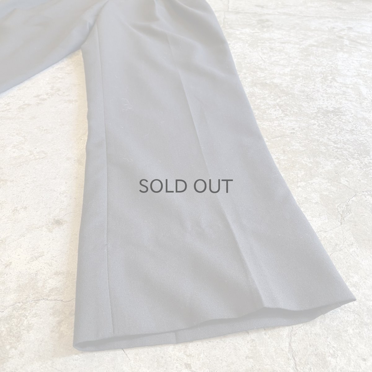 画像6: BLACK COLOR SIDE LINE DESIGN WAIST ADJUSTMENT PANTS / W27~W34 (6)