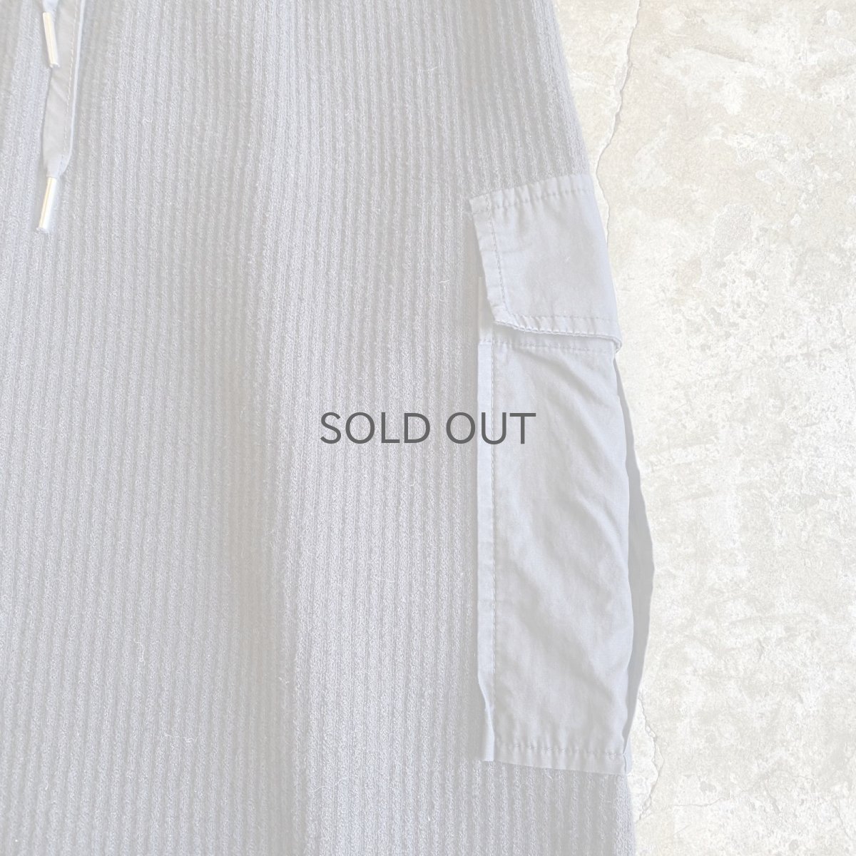 画像5: DOUBLE POCKET DESIGN RIB KNIT SKIRT / FREE~W30 (5)