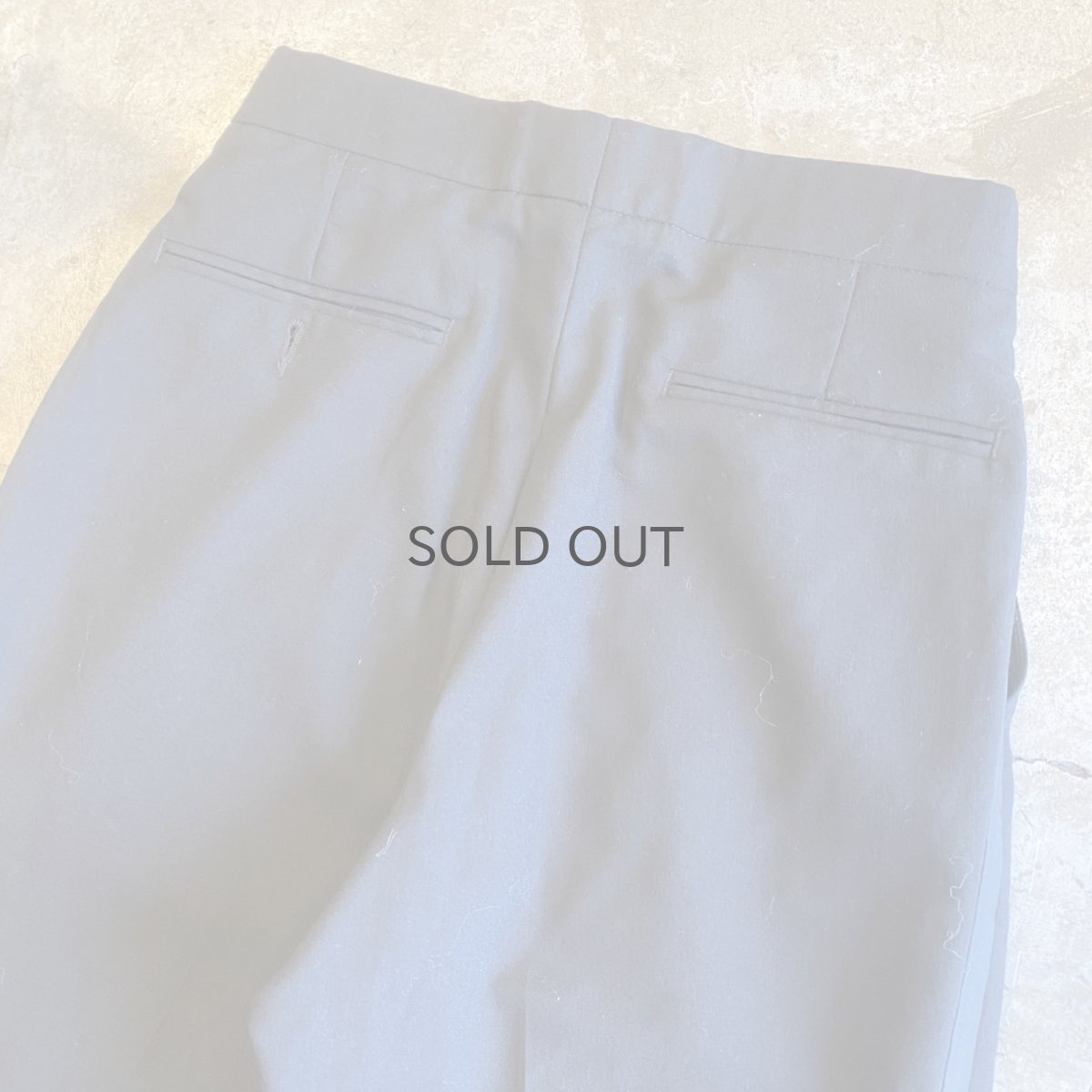 画像9: BLACK COLOR SIDE LINE DESIGN WAIST ADJUSTMENT PANTS / W27~W34 (9)