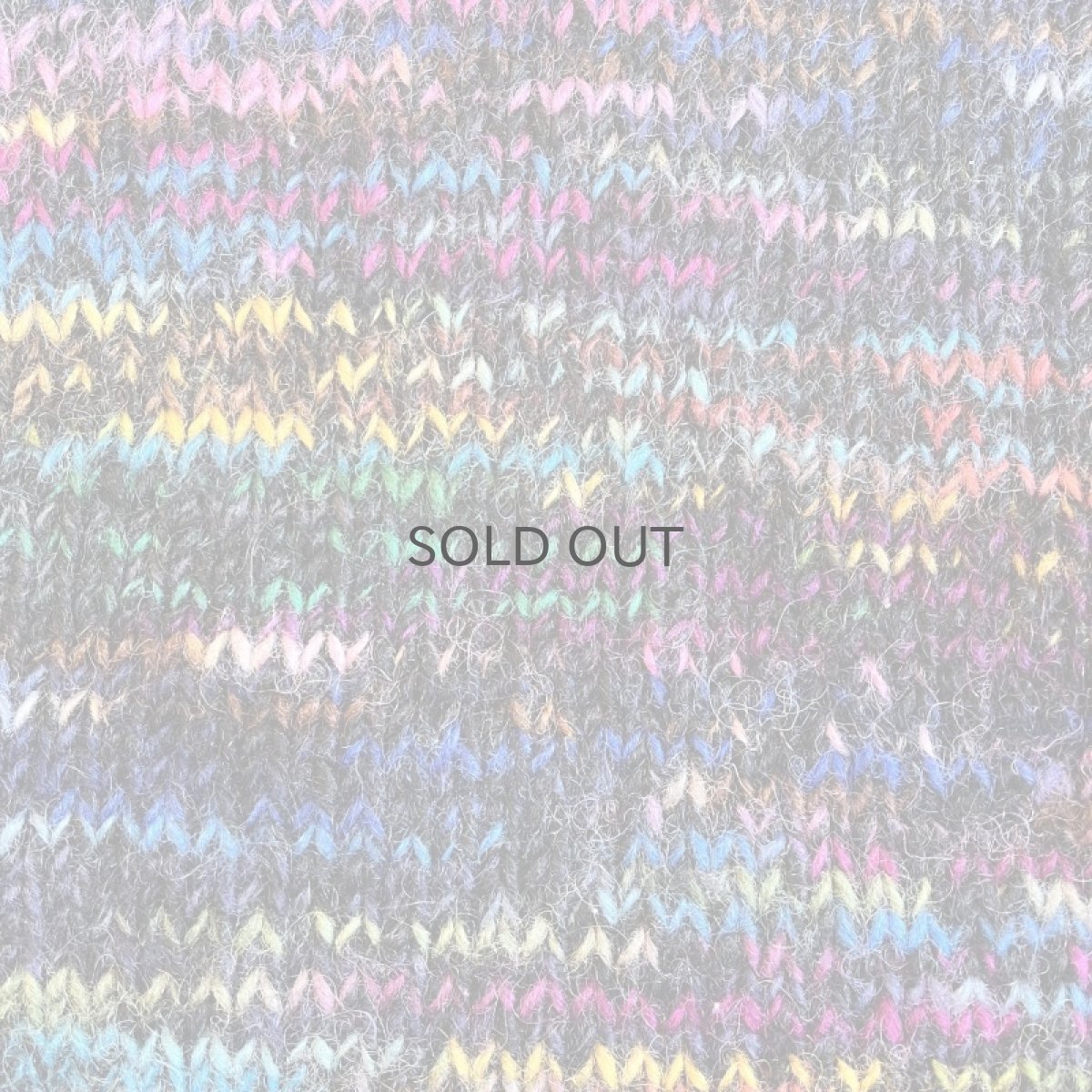 画像11: MIX COLOR MULCH BORDER PATTERN DESIGN KNIT CARDIGAN / Ladies L (11)