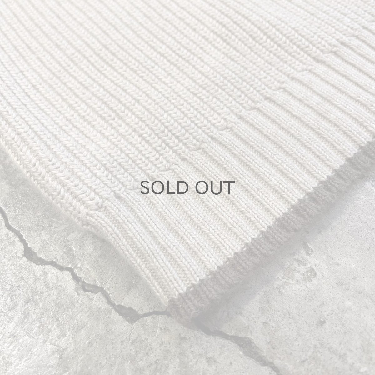 画像3: BEIGE COLOR HALF ZIP DESIGN RIB COTTON KNIT L/S TOPS / Ladies L(M) (3)