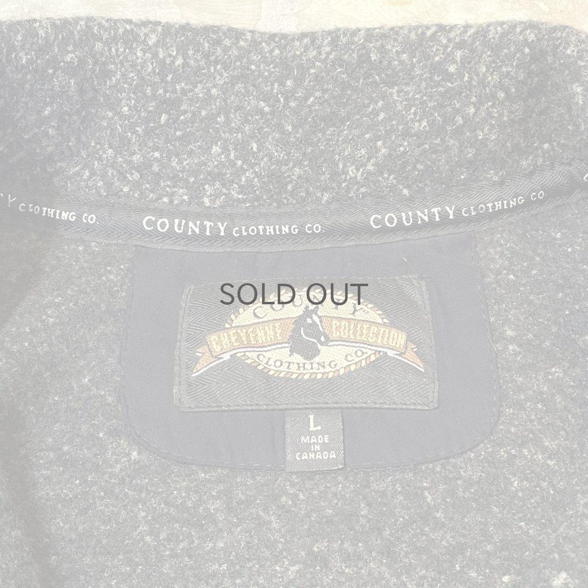 画像10: MONOTONE HORSE GRAPHIC PATTERN SHIRT JACKET / Mens L (10)