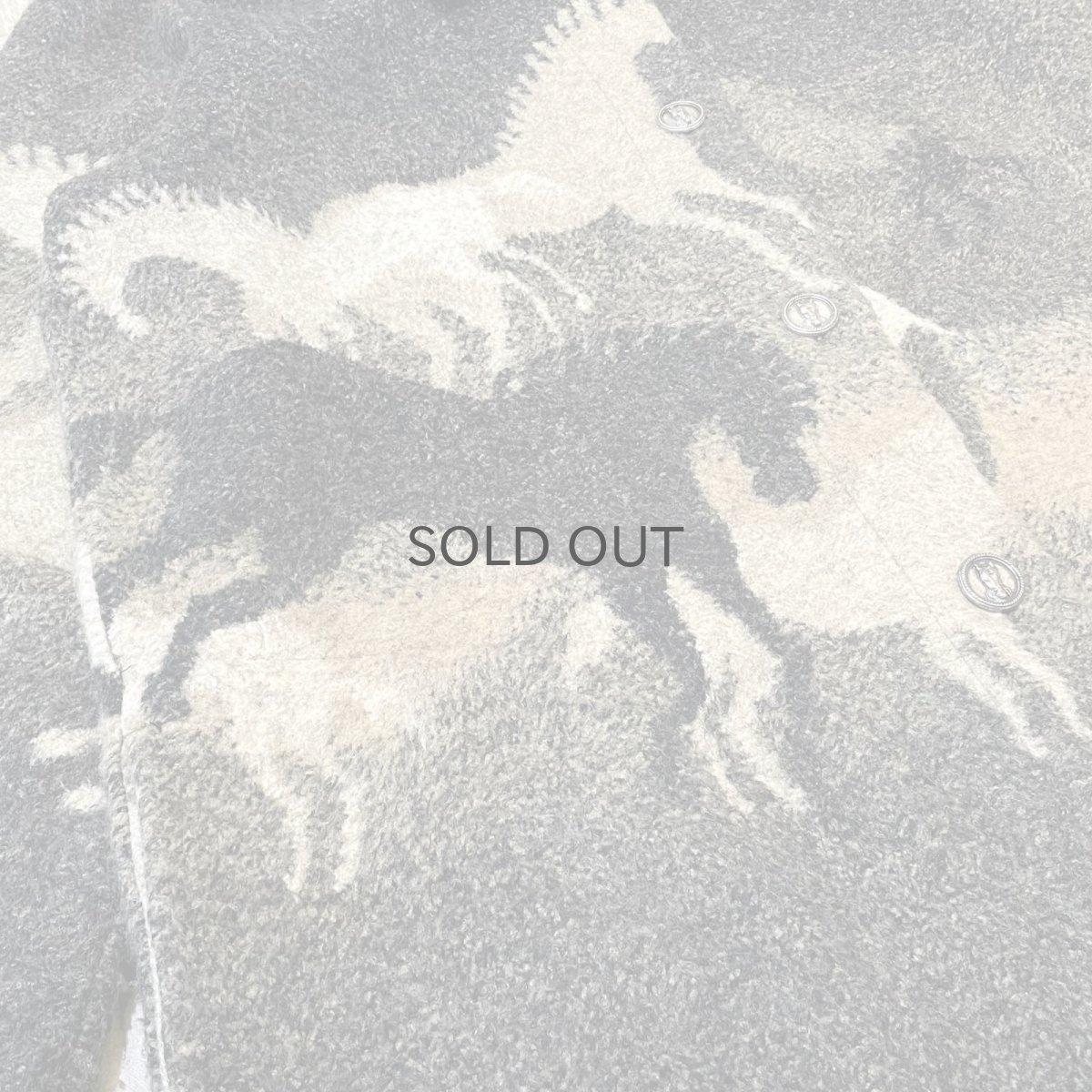 画像5: MONOTONE HORSE GRAPHIC PATTERN SHIRT JACKET / Mens L (5)