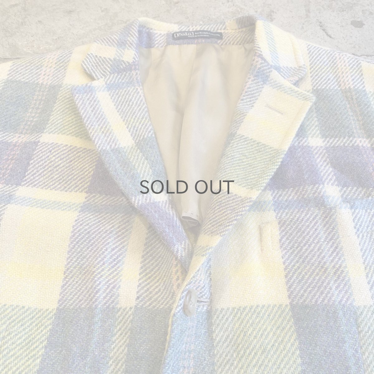 画像4: 【POLO RALPH LAUREN】COLOR CHECK PATTERN DESIGN TAILORED JACKET / Ladies L  (4)