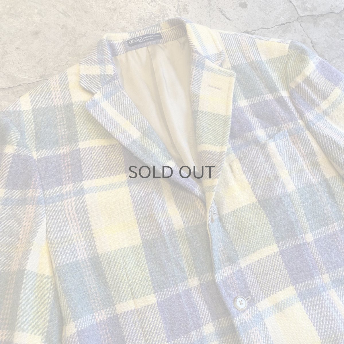 画像3: 【POLO RALPH LAUREN】COLOR CHECK PATTERN DESIGN TAILORED JACKET / Ladies L  (3)