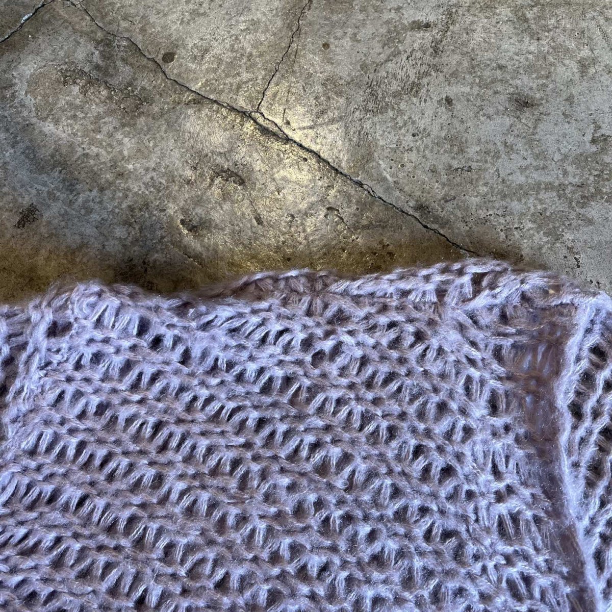 画像10: PALE TONE COLOR V NECK DESIGN LOWGAUGE KNIT TOPS / Ladies L (10)