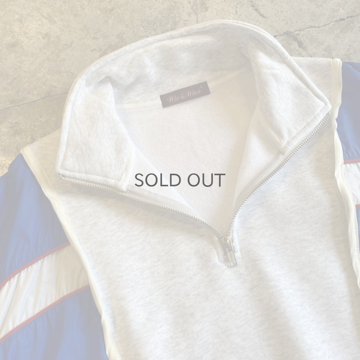 画像7: 【Wiz&Witch】"UNITED" SPORTY PIPING HALF ZIP SWEAT / OS (7)