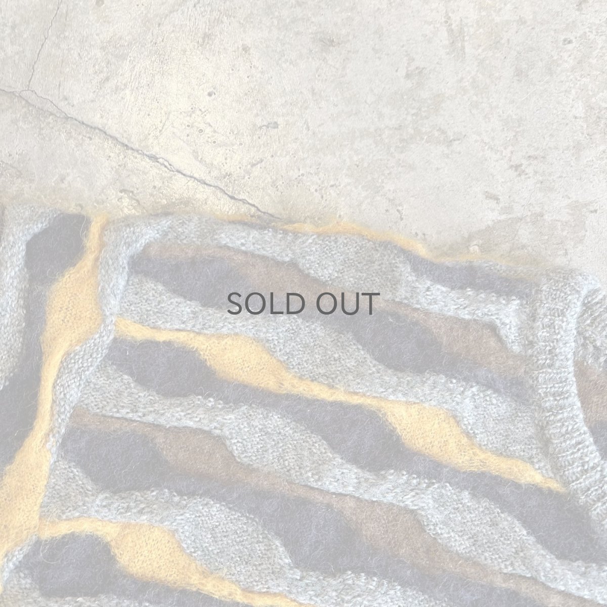 画像9: MULTI BORDER COLOR EMBOSS DESIGN KNIT SWEATER / Ladies M (9)