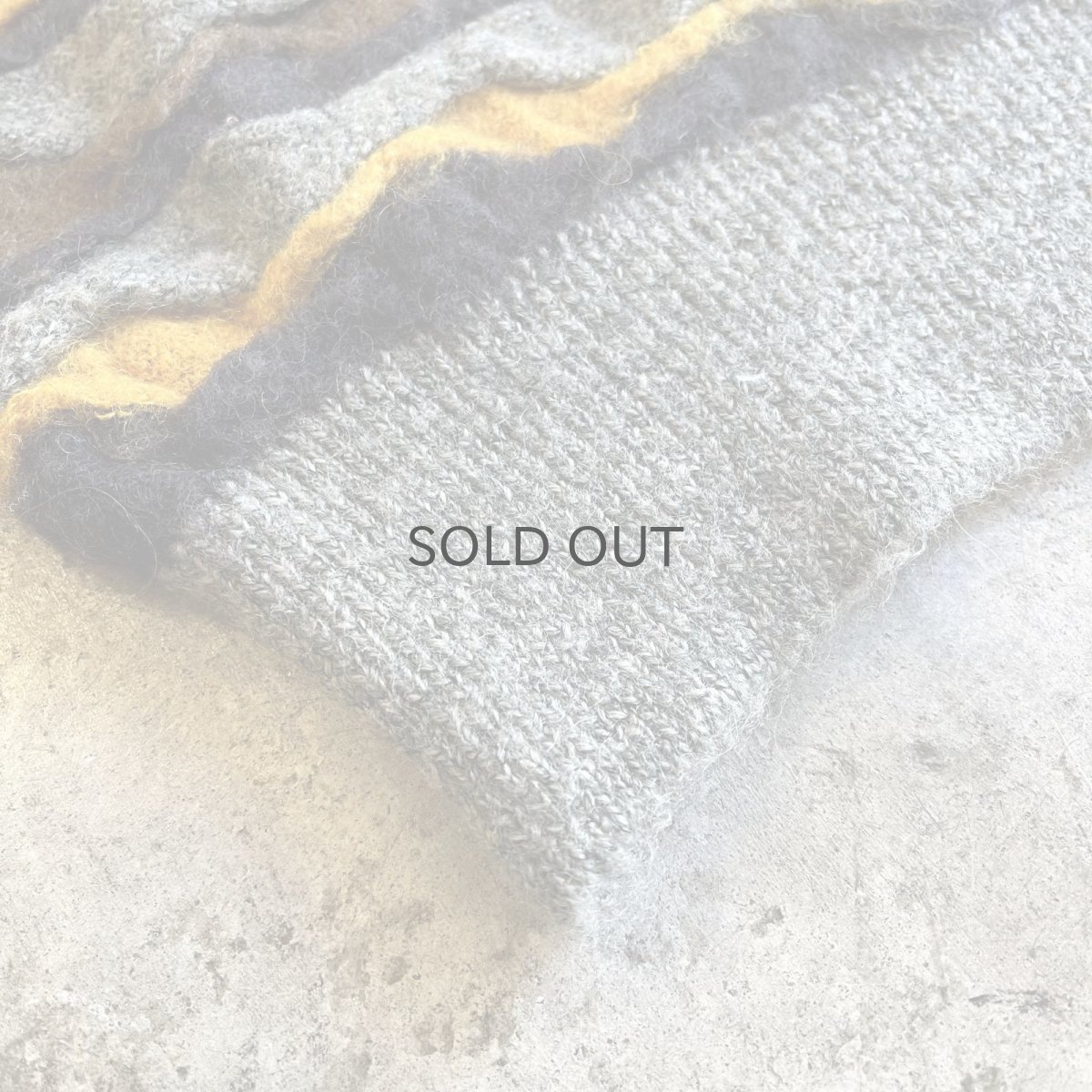 画像3: MULTI BORDER COLOR EMBOSS DESIGN KNIT SWEATER / Ladies M (3)