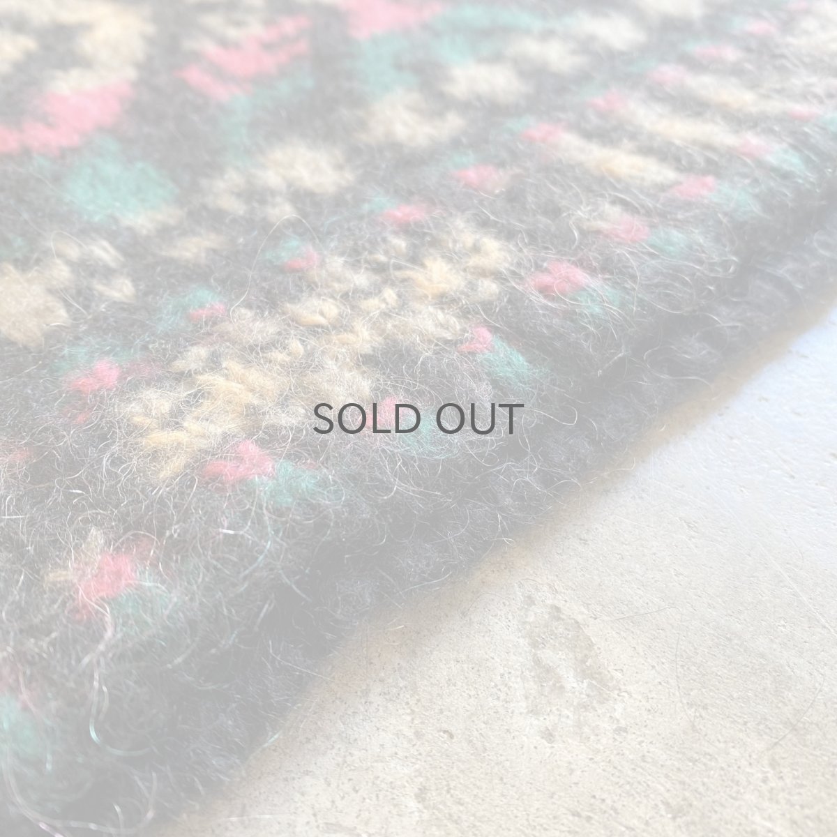 画像12: ALL OVER PATTERN DESIGN POLO KNIT SWEATER / Ladies L / MADE IN ITALY (12)