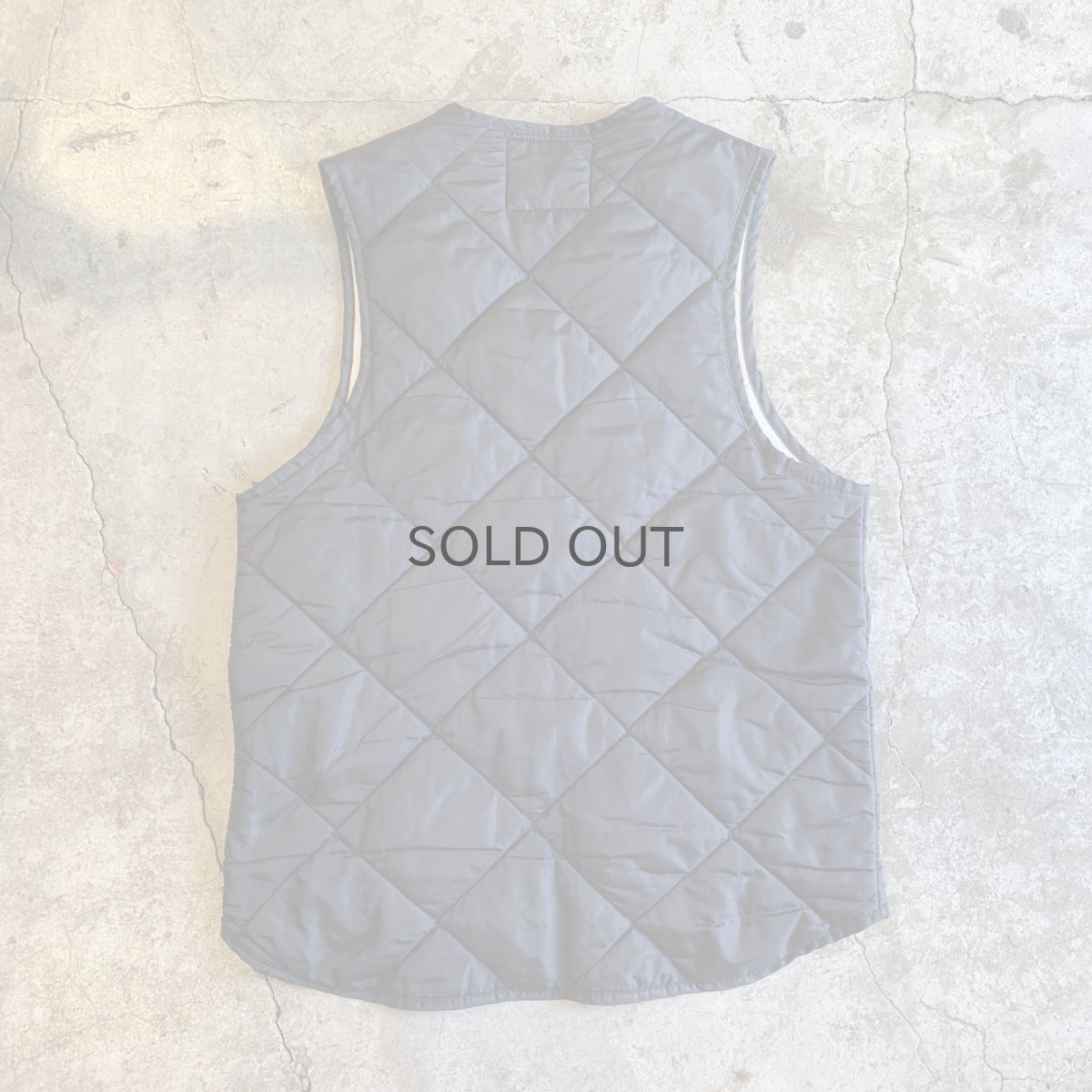 画像2: QUILTING DESIGN BLACK COLOR LINER VEST / Ladies M / MADE IN USA (2)
