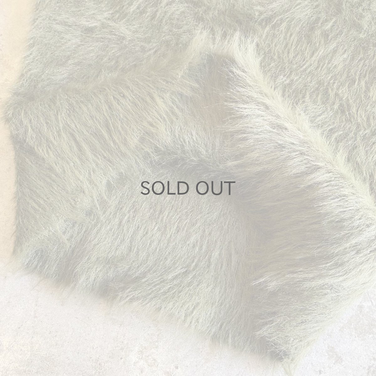 画像9: FAUX FUR SHAGGY KNIT COLOR N/S TOPS / Ladies M (9)