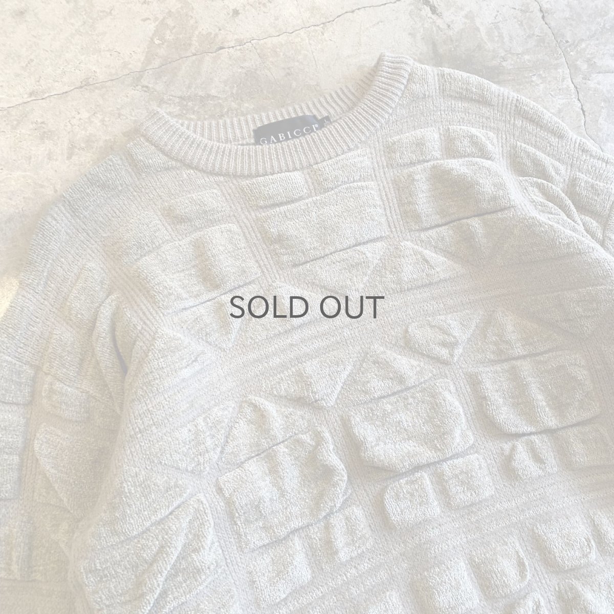 画像3: DESIGN ART EMBOSS KNIT SWEATER / Ladies L(M) (3)