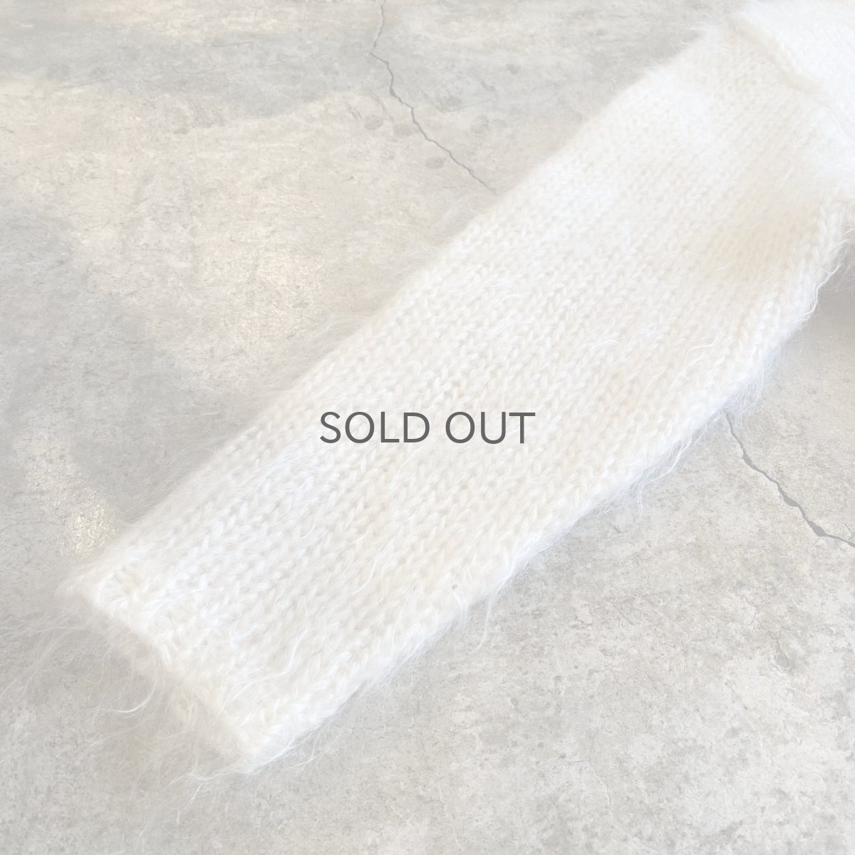 画像5: OLD PATCH MOHAIR DESIGN KNIT CARDIGAN / Ladies M (5)