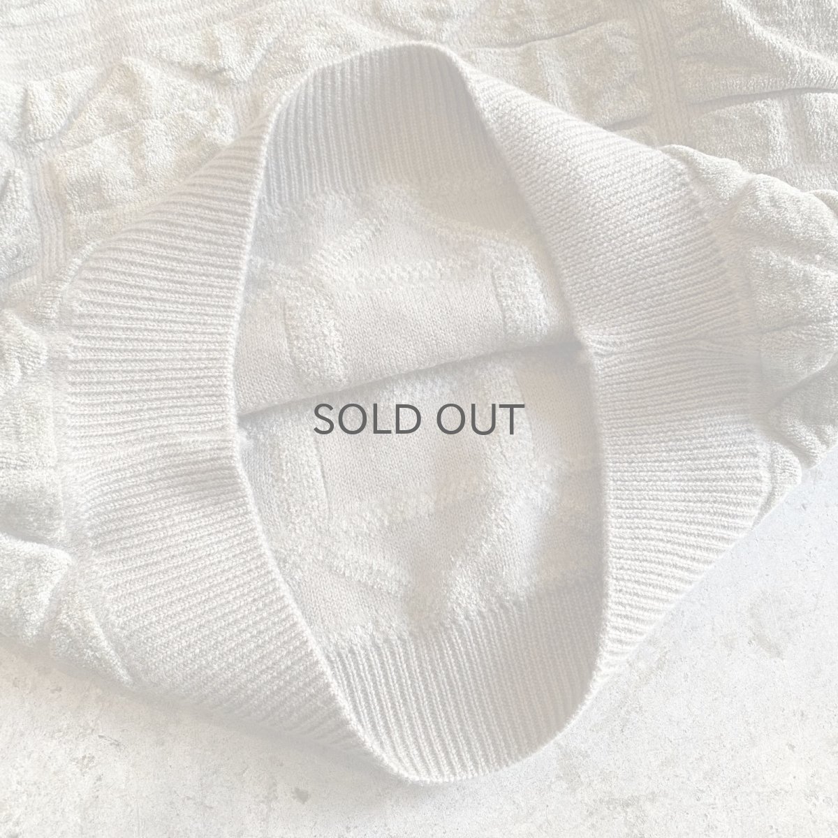 画像8: DESIGN ART EMBOSS KNIT SWEATER / Ladies L(M) (8)