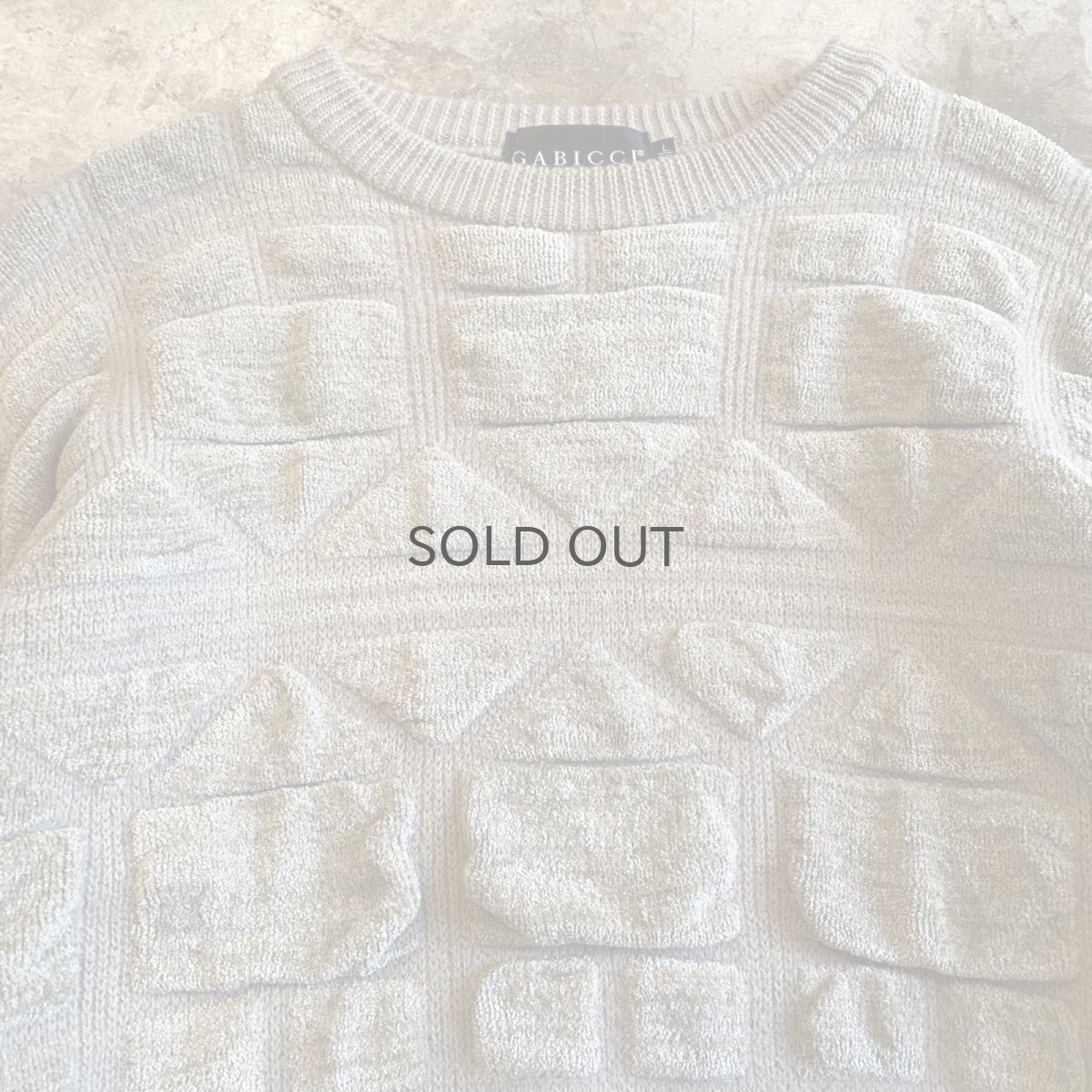 画像4: DESIGN ART EMBOSS KNIT SWEATER / Ladies L(M) (4)