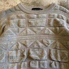 画像4: DESIGN ART EMBOSS KNIT SWEATER / Ladies L(M) (4)