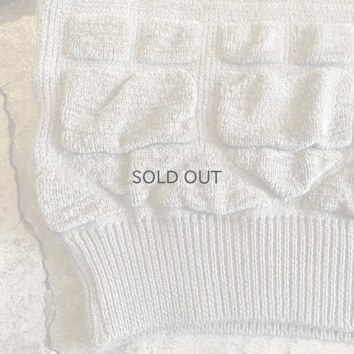 画像6: DESIGN ART EMBOSS KNIT SWEATER / Ladies L(M) (6)