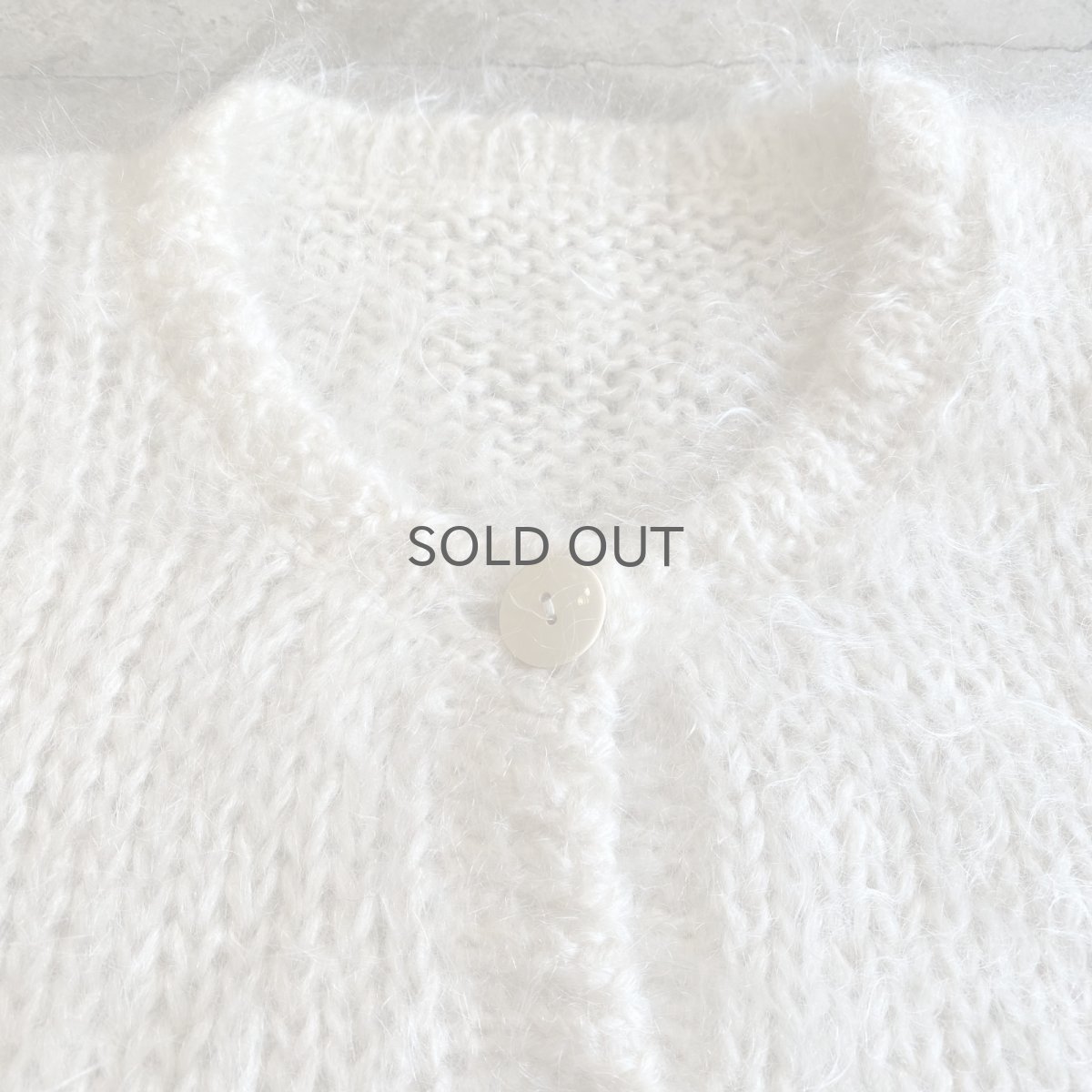 画像7: OLD PATCH MOHAIR DESIGN KNIT CARDIGAN / Ladies M (7)