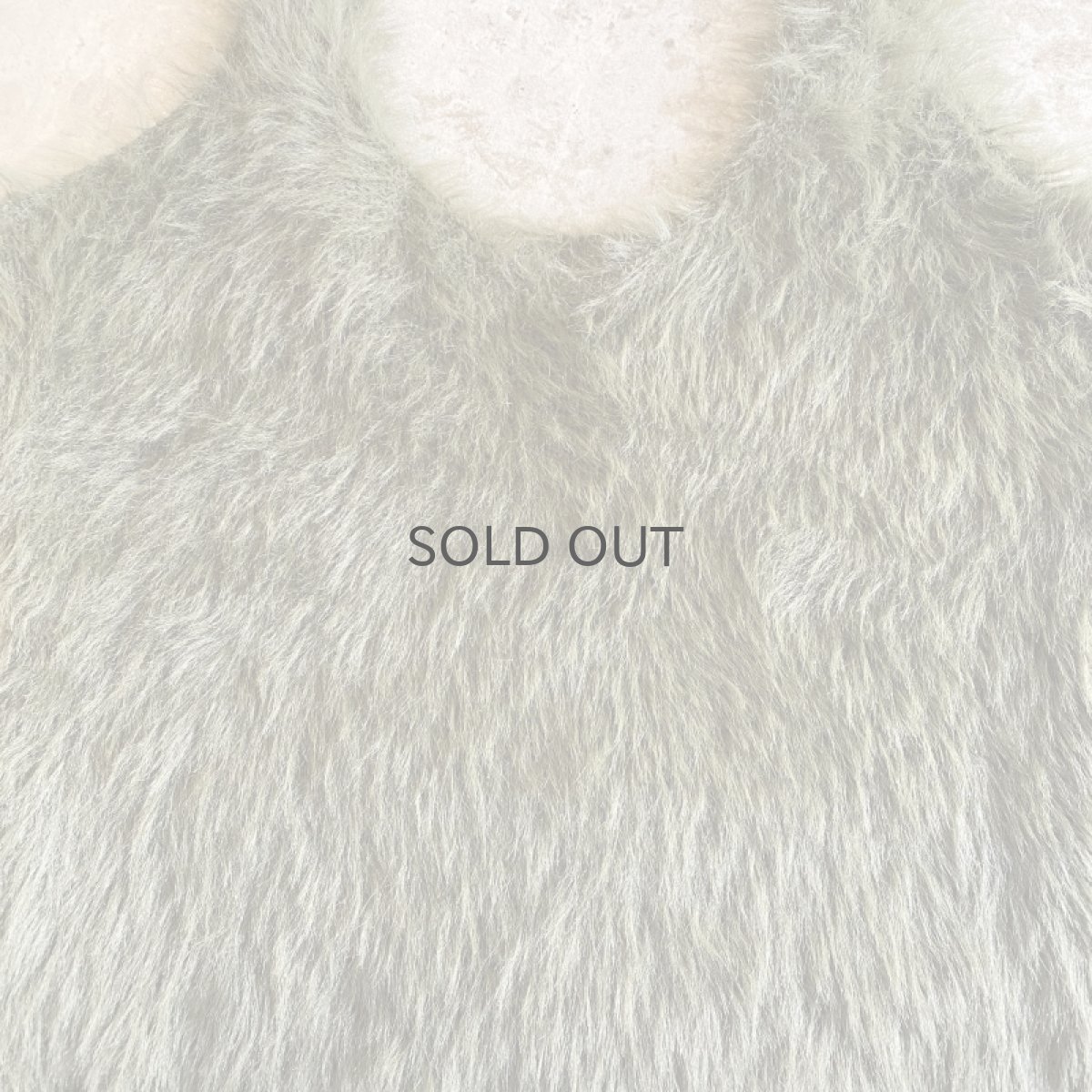 画像4: FAUX FUR SHAGGY KNIT COLOR N/S TOPS / Ladies M (4)