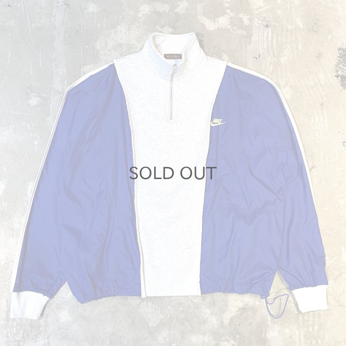 画像1: 【Wiz&Witch】"UNITED" SPORTY PIPING HALF ZIP SWEAT / OS (1)