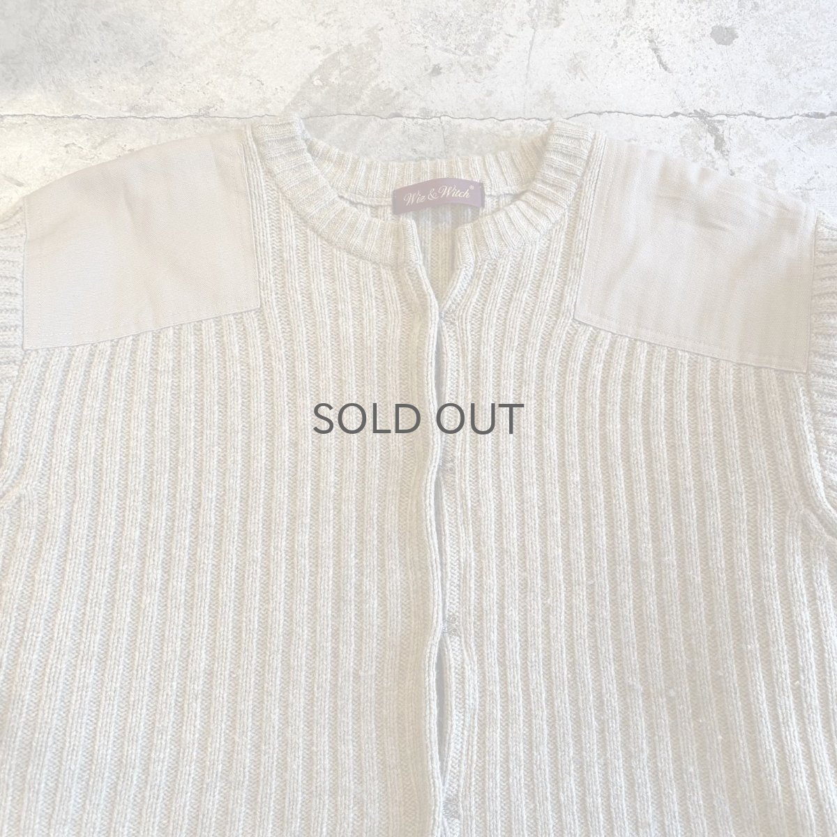 画像4: 【Wiz&Witch】"WEIRD" PATCH MILITARY HOOK UP CARDIGAN / OS (4)