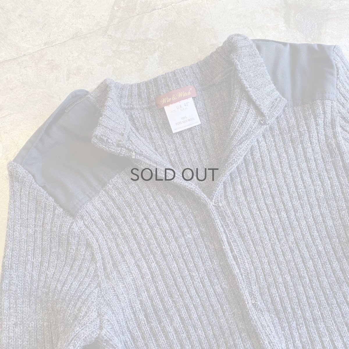 画像8: 【Wiz&Witch】"WEIRD" PATCH MILITARY HOOK UP CARDIGAN / OS (8)