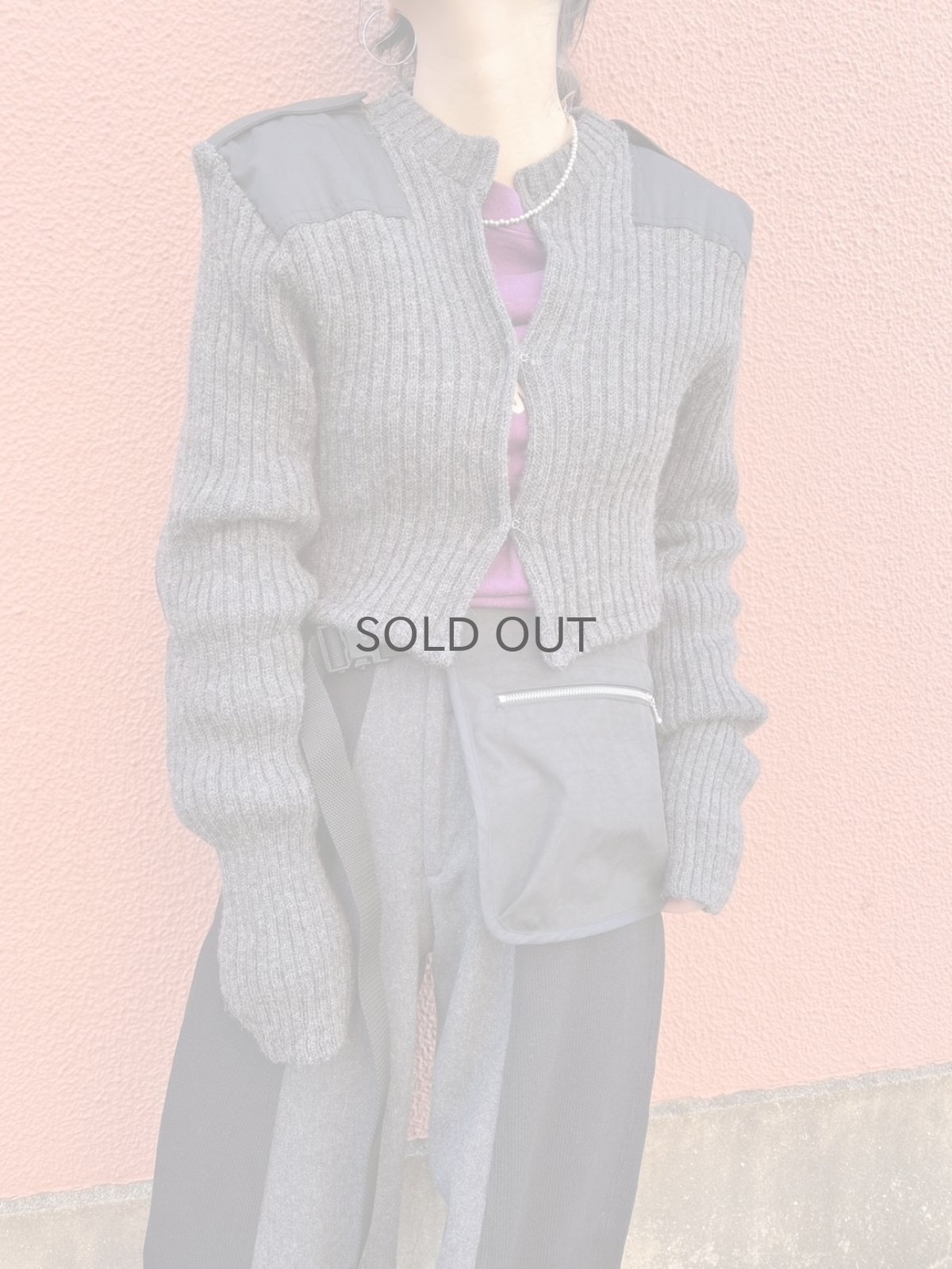 画像13: 【Wiz&Witch】"WEIRD" PATCH MILITARY HOOK UP CARDIGAN / OS (13)