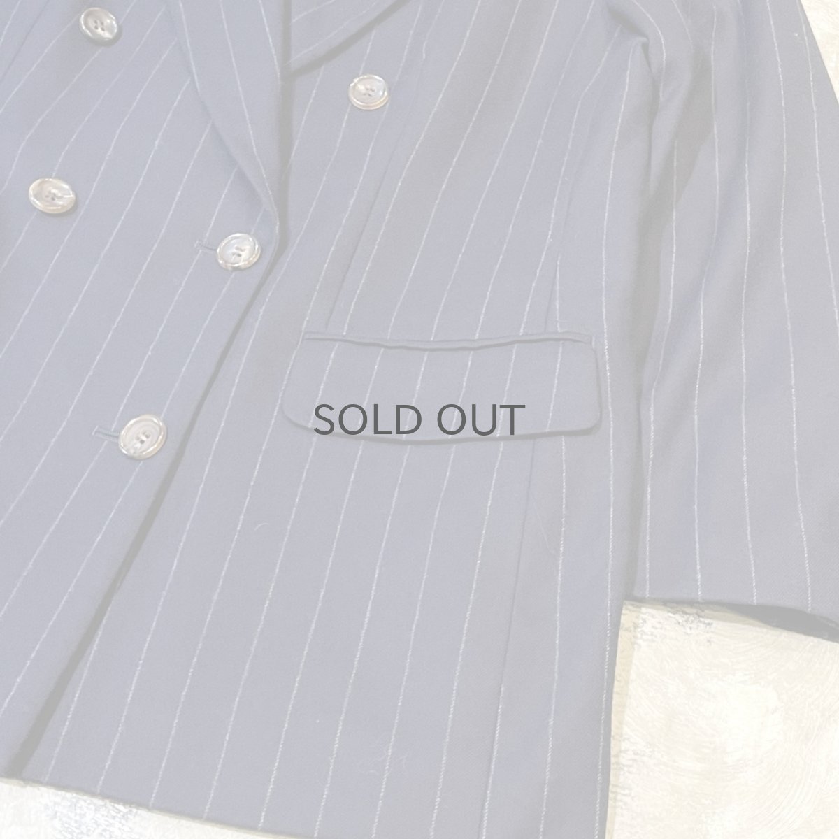 画像6: 【BURBERRY】STRIPE PATTERN DOUBLE BREASTED TAILORED JACKET / Mens L (6)