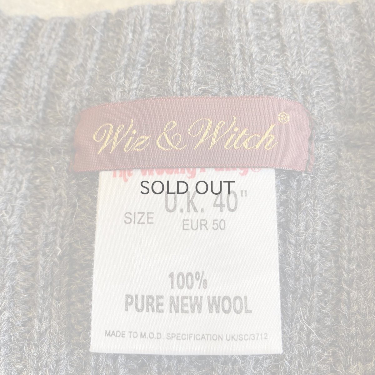 画像12: 【Wiz&Witch】"WEIRD" PATCH MILITARY HOOK UP CARDIGAN / OS (12)