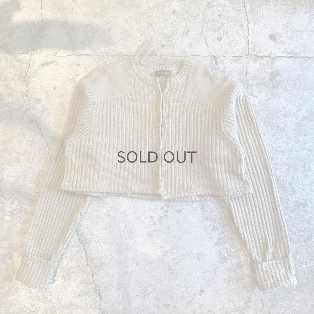 画像1: 【Wiz&Witch】"WEIRD" PATCH MILITARY HOOK UP CARDIGAN / OS (1)