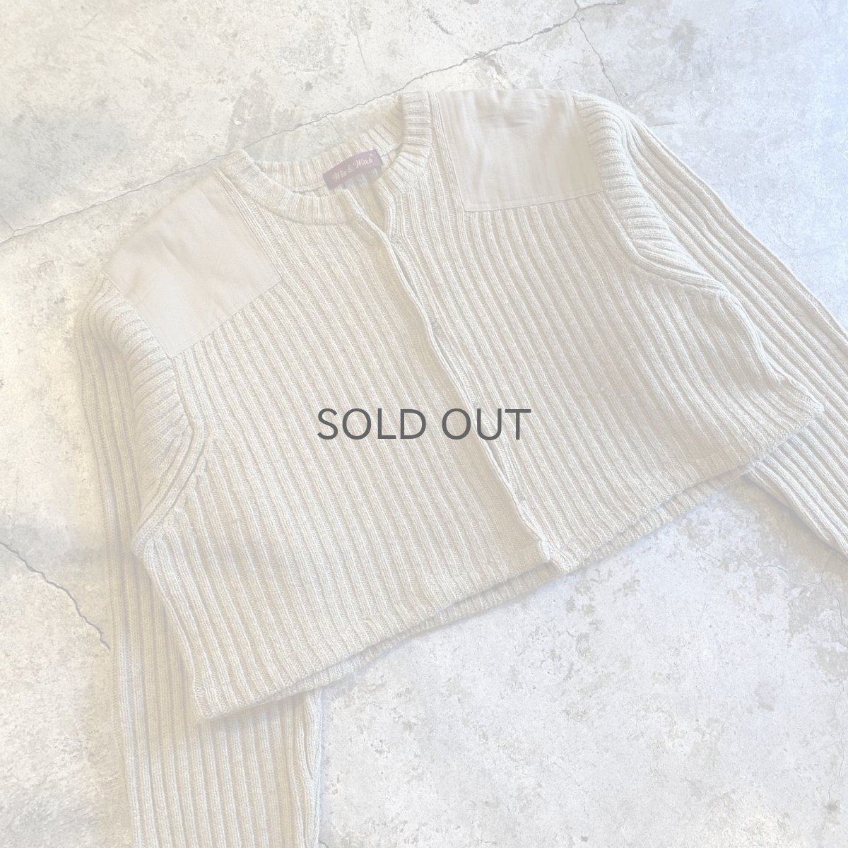 画像3: 【Wiz&Witch】"WEIRD" PATCH MILITARY HOOK UP CARDIGAN / OS (3)