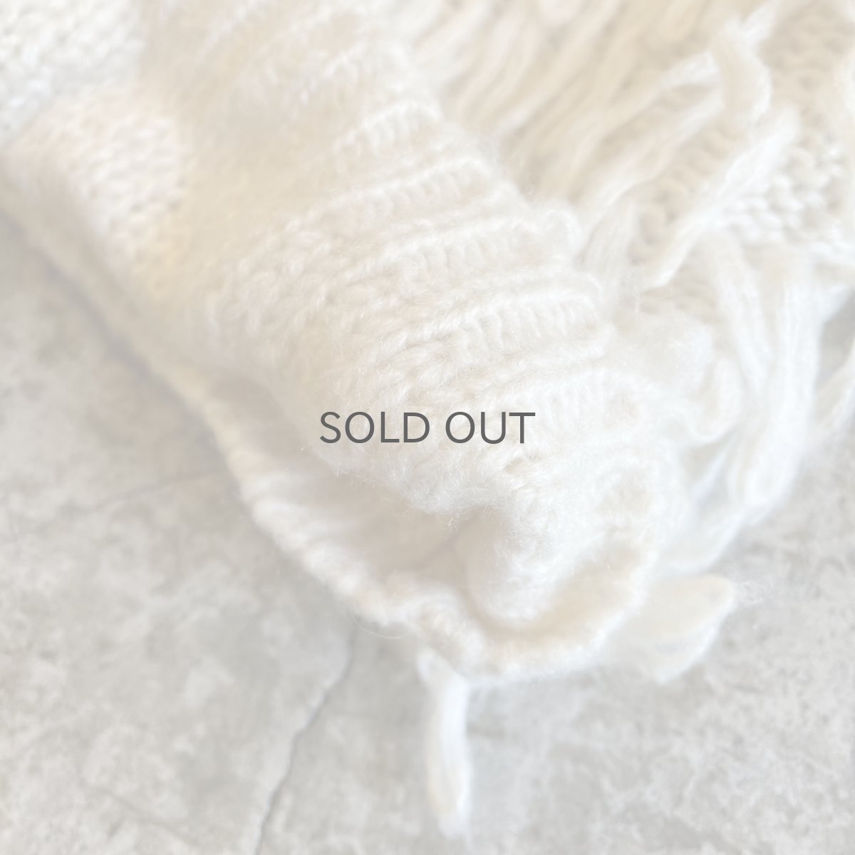 画像5: ALL OVER LOOP FRINGE LINE DESIGN KNIT CARDIGAN / Ladies M (5)