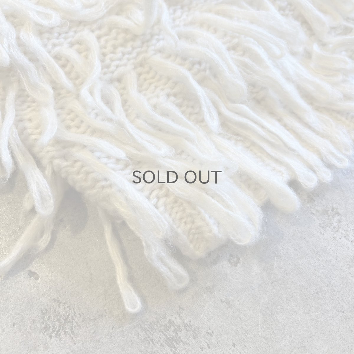 画像3: ALL OVER LOOP FRINGE LINE DESIGN KNIT CARDIGAN / Ladies M (3)