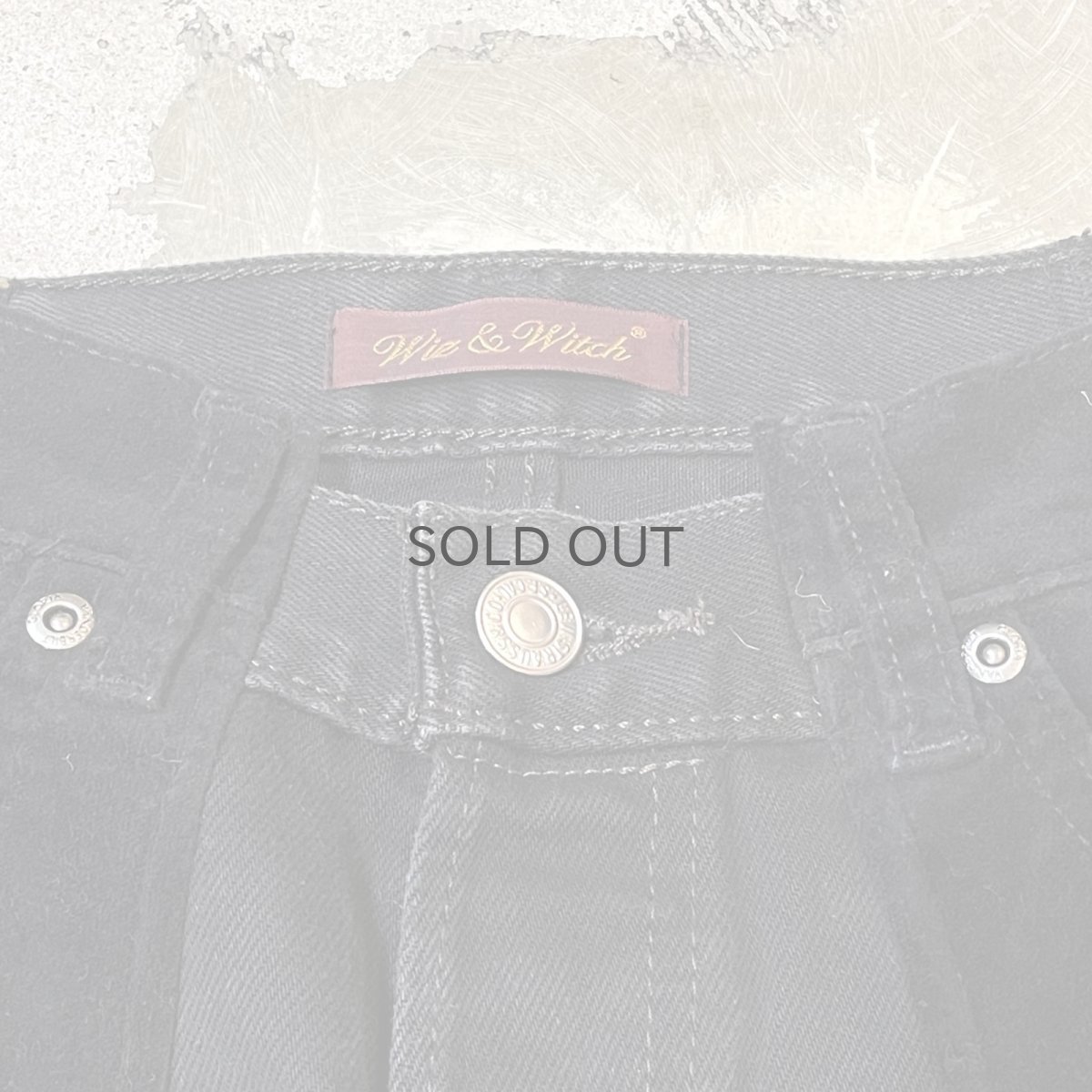 画像10: 【Wiz&Witch】"UNITED" TWO FACE VELOUR DENIM PANTS / OS (10)