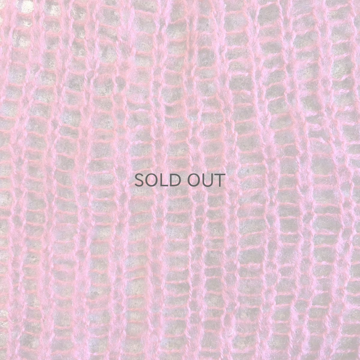 画像11: PINK COLOR MESH DESIGN LOWGAUGE KNIT TOPS / Ladies L (11)