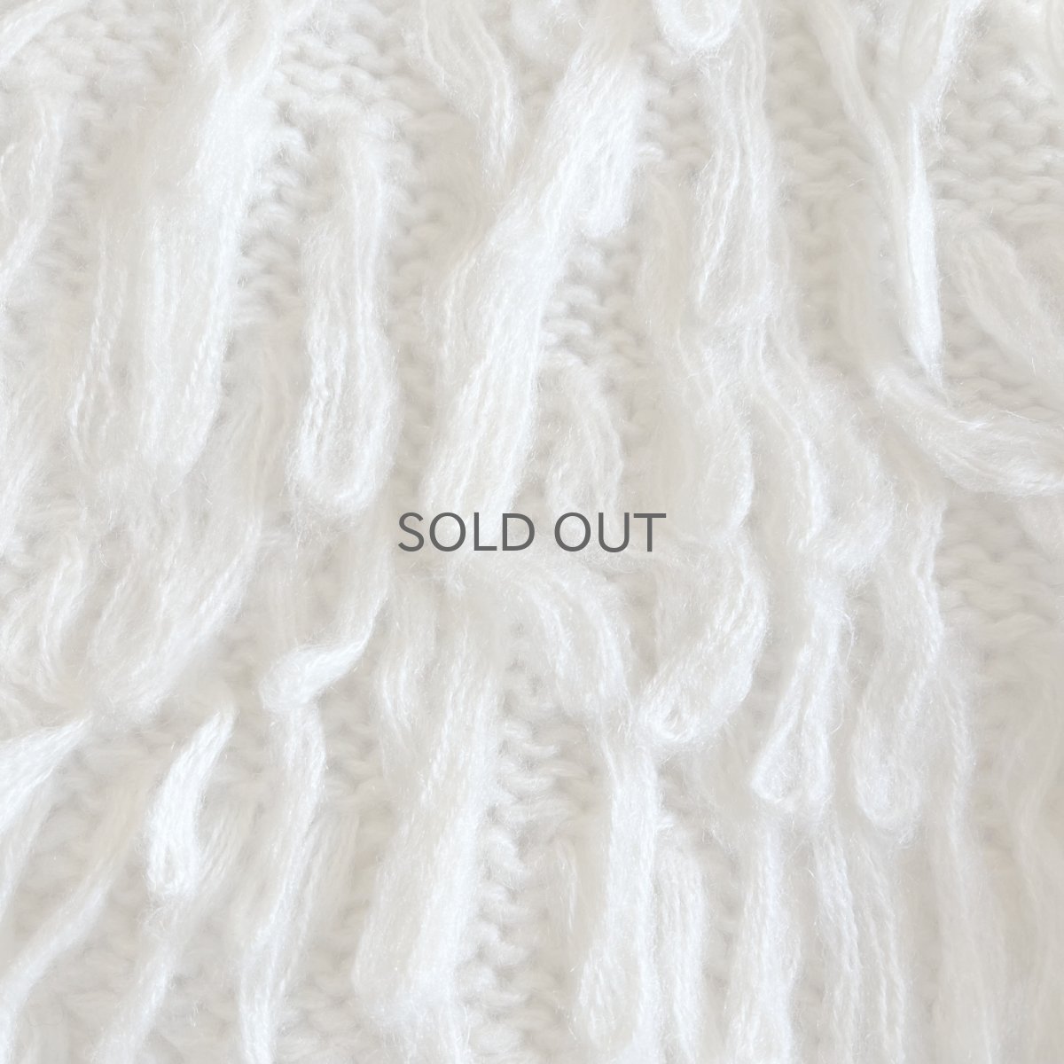 画像10: ALL OVER LOOP FRINGE LINE DESIGN KNIT CARDIGAN / Ladies M (10)