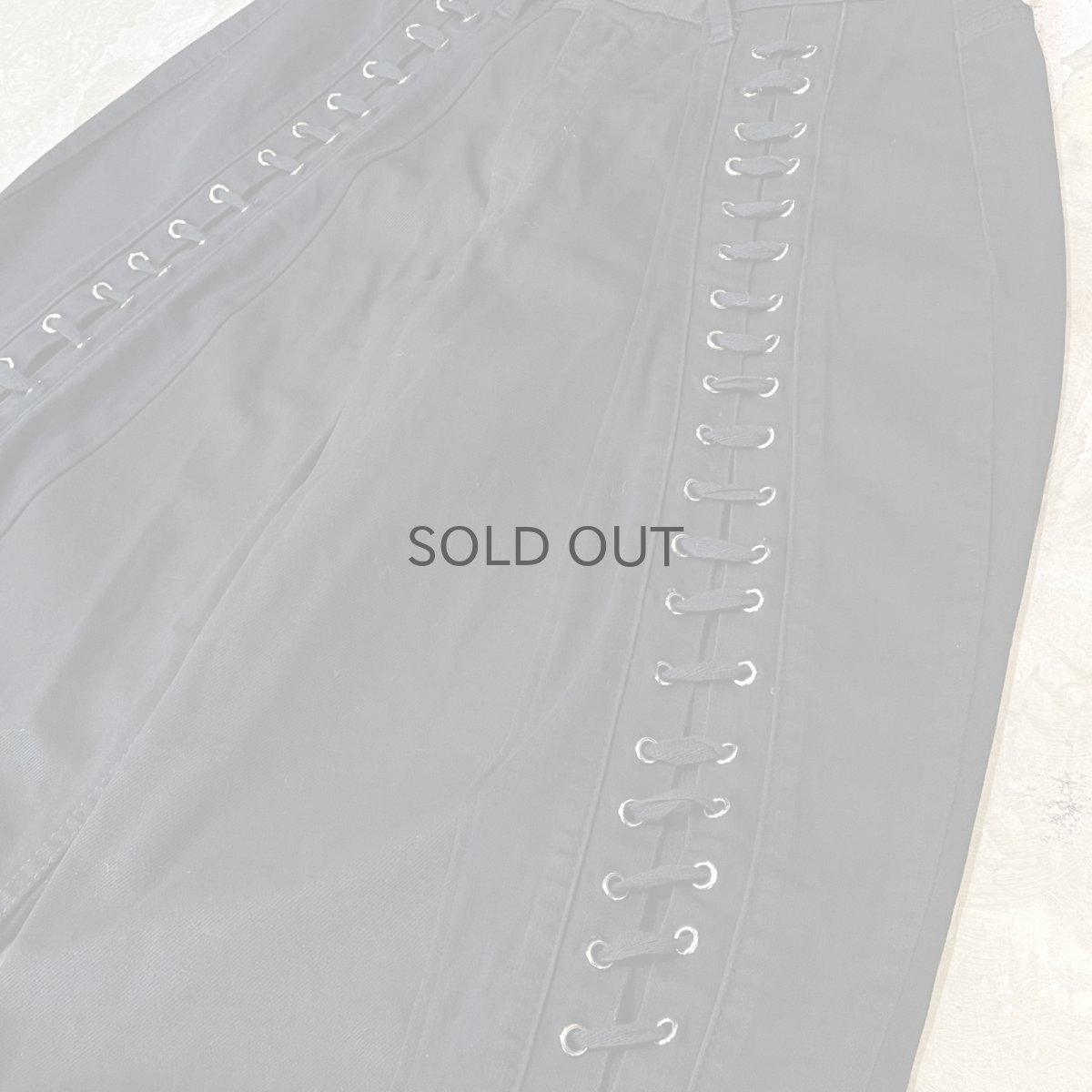 画像4: 【Wiz&Witch】"UNITED" TWO FACE LACE UP DENIM PANTS / OS (4)